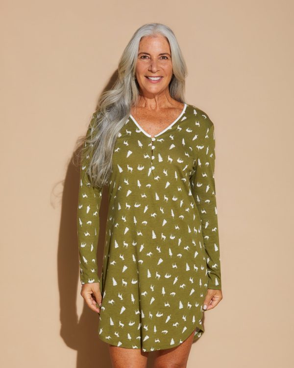 Long Sleeve Sleepshirt Cheap