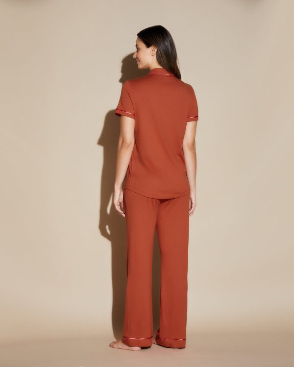 Ensemble Pyjama Haut  À Manches Courtes Et Pantalon Online - Image 2