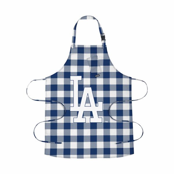 Los Angeles Dodgers MLB Plaid Apron Cheap