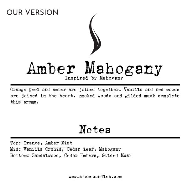 Amber Mahogany (Our version) Sample Scent Strip Hot on Sale