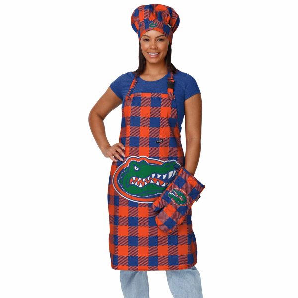 Florida Gators NCAA Plaid Apron Hot on Sale - Image 2