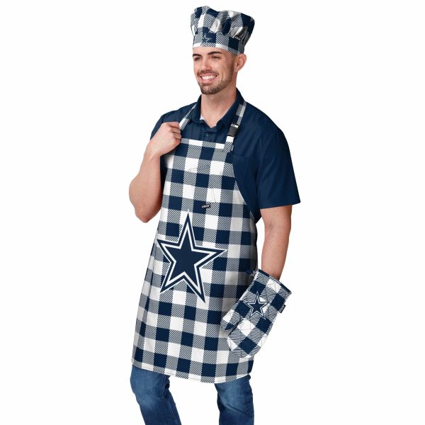 Dallas Cowboys NFL Plaid Apron Cheap - Image 2