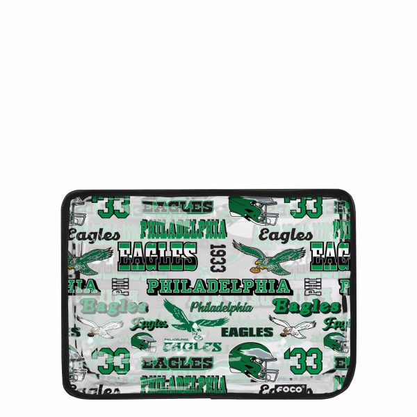 Philadelphia Eagles NFL Repeat Retro Print Clear Cosmetic Bag Online now