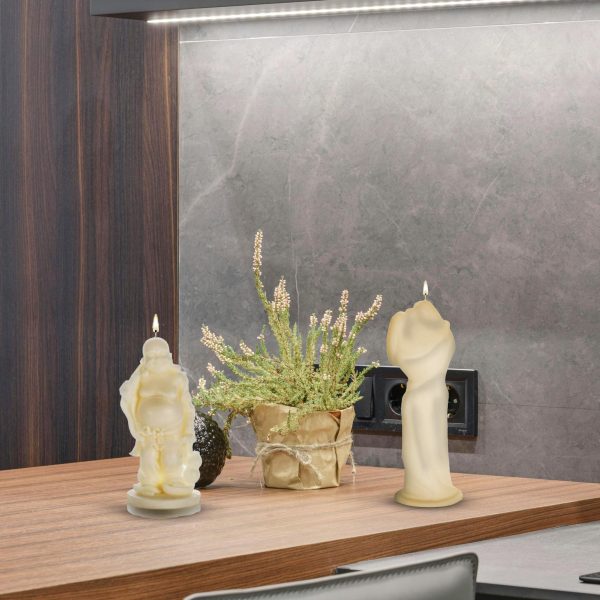 Buddha Traveling Wise Man Statue Candle Discount - Image 4