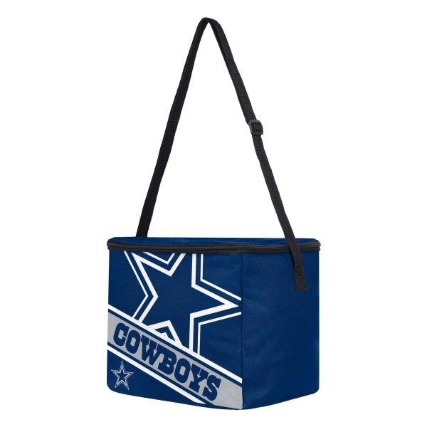 Dallas Cowboys NFL Big Logo Stripe 12 Pack Cooler For Cheap - Image 2