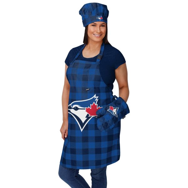 Toronto Blue Jays MLB Plaid Chef Set Supply - Image 2