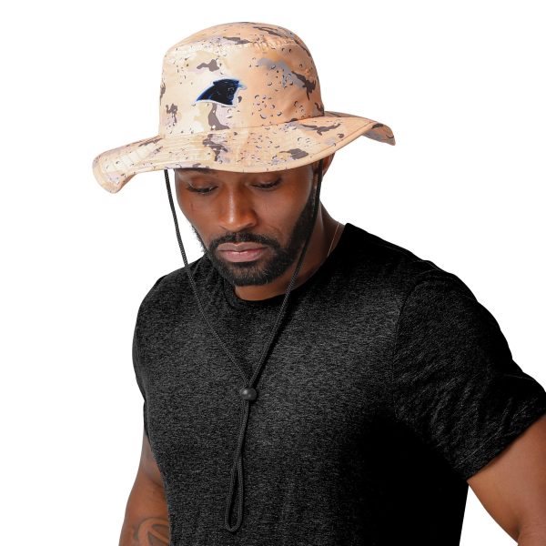 Carolina Panthers NFL Light Desert Camo Boonie Hat Hot on Sale - Image 2