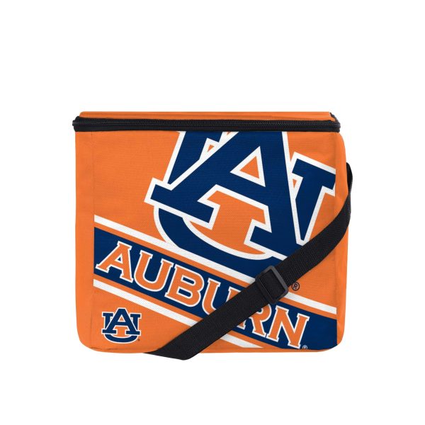 Auburn Tigers NCAA Big Logo Stripe 12 Pack Cooler Online Hot Sale
