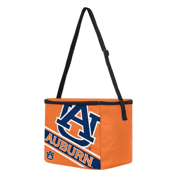 Auburn Tigers NCAA Big Logo Stripe 12 Pack Cooler Online Hot Sale - Image 2